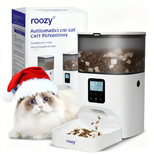 verozy® Automatic Cat Feeder: Your Kitty’s 24/7 Meal Concierge | Timed, Portioned Feeds for Happy, Independent Felines