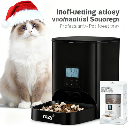 verozy® Magical Munchbox Auto Cat Feeder: Your Feline’s 24/7 Gourmet Butler | Smart Timed Feeding for Stress-Free Pet Parenting & Happy, Well-Fed Kitties